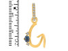 Labradorite & White Topaz Alphabet G Pendant LBD-RDA-33.