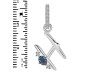 Labradorite & White Topaz Alphabet H Pendant LBD-RDA-34.