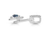 Labradorite & White Topaz Alphabet H Pendant LBD-RDA-34.