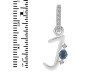Labradorite & White Topaz Alphabet J Pendant LBD-RDA-36.