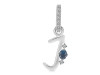 Labradorite & White Topaz Alphabet J Pendant LBD-RDA-36.