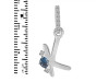 Labradorite & White Topaz Alphabet K Pendant LBD-RDA-37.