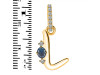 Labradorite & White Topaz Alphabet L Pendant LBD-RDA-38.