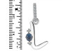 Labradorite & White Topaz Alphabet L Pendant LBD-RDA-38.