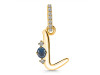 Labradorite & White Topaz Alphabet L Pendant LBD-RDA-38.