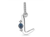 Labradorite & White Topaz Alphabet L Pendant LBD-RDA-38.