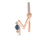 Labradorite & White Topaz Alphabet M Pendant LBD-RDA-39.