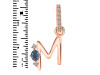 Labradorite & White Topaz Alphabet M Pendant LBD-RDA-39.