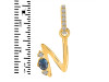 Labradorite & White Topaz Alphabet N Pendant LBD-RDA-40.