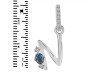 Labradorite & White Topaz Alphabet N Pendant LBD-RDA-40.