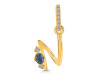 Labradorite & White Topaz Alphabet N Pendant LBD-RDA-40.