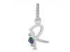 Labradorite & White Topaz Alphabet R Pendant LBD-RDA-44.