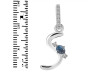 Labradorite & White Topaz Alphabet S Pendant LBD-RDA-45.