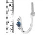 Labradorite & White Topaz Alphabet U Pendant LBD-RDA-47.