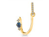 Labradorite & White Topaz Alphabet U Pendant LBD-RDA-47.