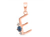 Labradorite & White Topaz Alphabet E Pendant LBD-RDA-5.
