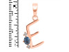 Labradorite & White Topaz Alphabet E Pendant LBD-RDA-5.