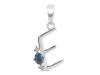 Labradorite & White Topaz Alphabet E Pendant LBD-RDA-5.