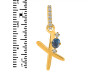 Labradorite & White Topaz Alphabet X Pendant LBD-RDA-50.