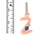 Labradorite & White Topaz Alphabet Z Pendant LBD-RDA-52.