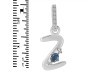 Labradorite & White Topaz Alphabet Z Pendant LBD-RDA-52.