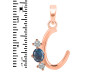 Labradorite & White Topaz Alphabet C Pendant LBD-RDA-55.
