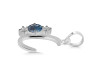 Labradorite & White Topaz Alphabet C Pendant LBD-RDA-55.