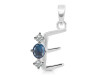 Labradorite & White Topaz Alphabet E Pendant LBD-RDA-57.