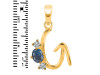 Labradorite & White Topaz Alphabet G Pendant LBD-RDA-59.