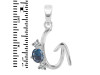 Labradorite & White Topaz Alphabet G Pendant LBD-RDA-59.
