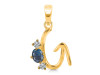 Labradorite & White Topaz Alphabet G Pendant LBD-RDA-59.