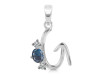 Labradorite & White Topaz Alphabet G Pendant LBD-RDA-59.