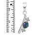 Labradorite & White Topaz Alphabet I Pendant LBD-RDA-61.