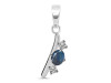 Labradorite & White Topaz Alphabet I Pendant LBD-RDA-61.