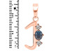 Labradorite & White Topaz Alphabet J Pendant LBD-RDA-62.