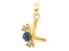 Labradorite & White Topaz Alphabet K Pendant LBD-RDA-63.