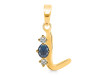Labradorite & White Topaz Alphabet L Pendant LBD-RDA-64.