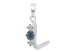 Labradorite & White Topaz Alphabet L Pendant LBD-RDA-64.