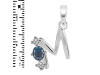 Labradorite & White Topaz Alphabet M Pendant LBD-RDA-65.