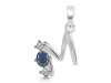 Labradorite & White Topaz Alphabet M Pendant LBD-RDA-65.