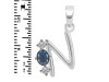 Labradorite & White Topaz Alphabet N Pendant LBD-RDA-66.