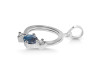 Labradorite & White Topaz Alphabet O Pendant LBD-RDA-67.