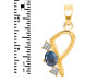 Labradorite & White Topaz Alphabet P Pendant LBD-RDA-68.