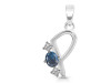 Labradorite & White Topaz Alphabet P Pendant LBD-RDA-68.