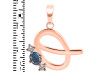 Labradorite & White Topaz Alphabet Q Pendant LBD-RDA-69.