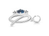 Labradorite & White Topaz Alphabet Q Pendant LBD-RDA-69.
