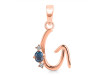 Labradorite & White Topaz Alphabet G Pendant LBD-RDA-7.