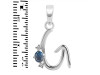Labradorite & White Topaz Alphabet G Pendant LBD-RDA-7.