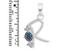 Labradorite & White Topaz Alphabet R Pendant LBD-RDA-70.