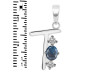 Labradorite & White Topaz Alphabet T Pendant LBD-RDA-72.